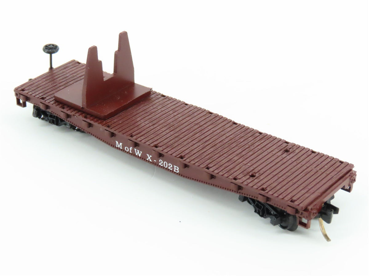 N Con-Cor 0001-602006 PRR Pennsylvania MofW Crane w/ Boom Flat Car #X-202A&amp;B