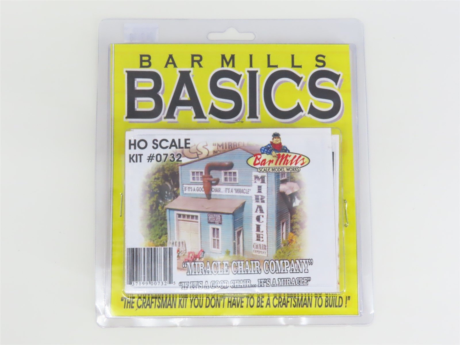 HO 1/87 Scale Bar Mills Basics Kit #0732 "Miracle Chair Company"