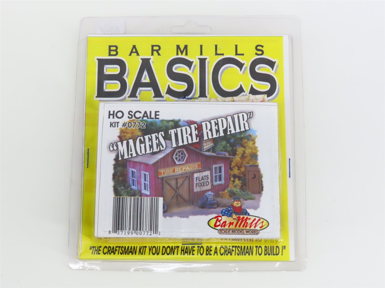 HO 1/87 Scale Bar Mills Basics Kit #0772 "Magees Tire Repair"