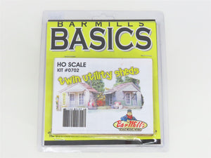 HO 1/87 Scale Bar Mills Basics Railroad Scenery Kit #0702 Twin Utility Sheds