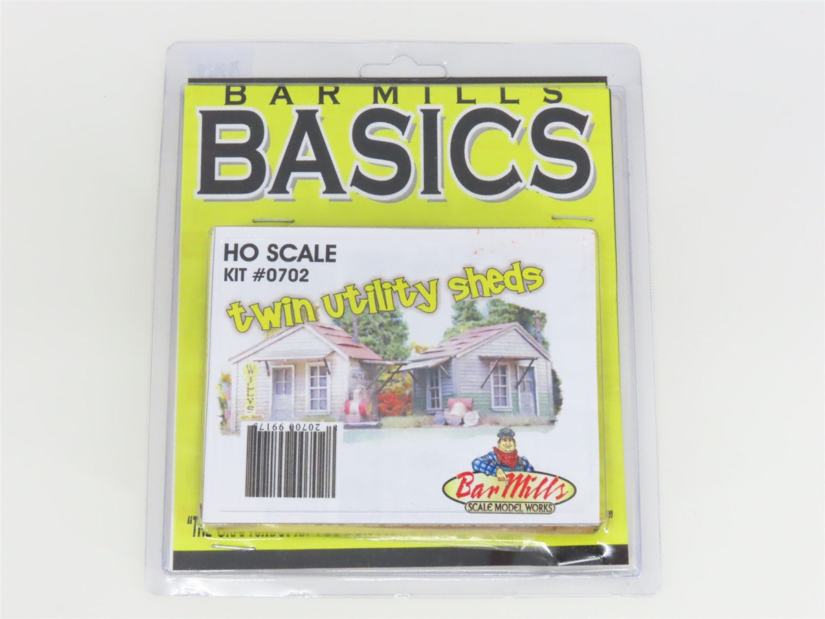 HO 1/87 Scale Bar Mills Basics Kit #0702 Twin Utility Sheds