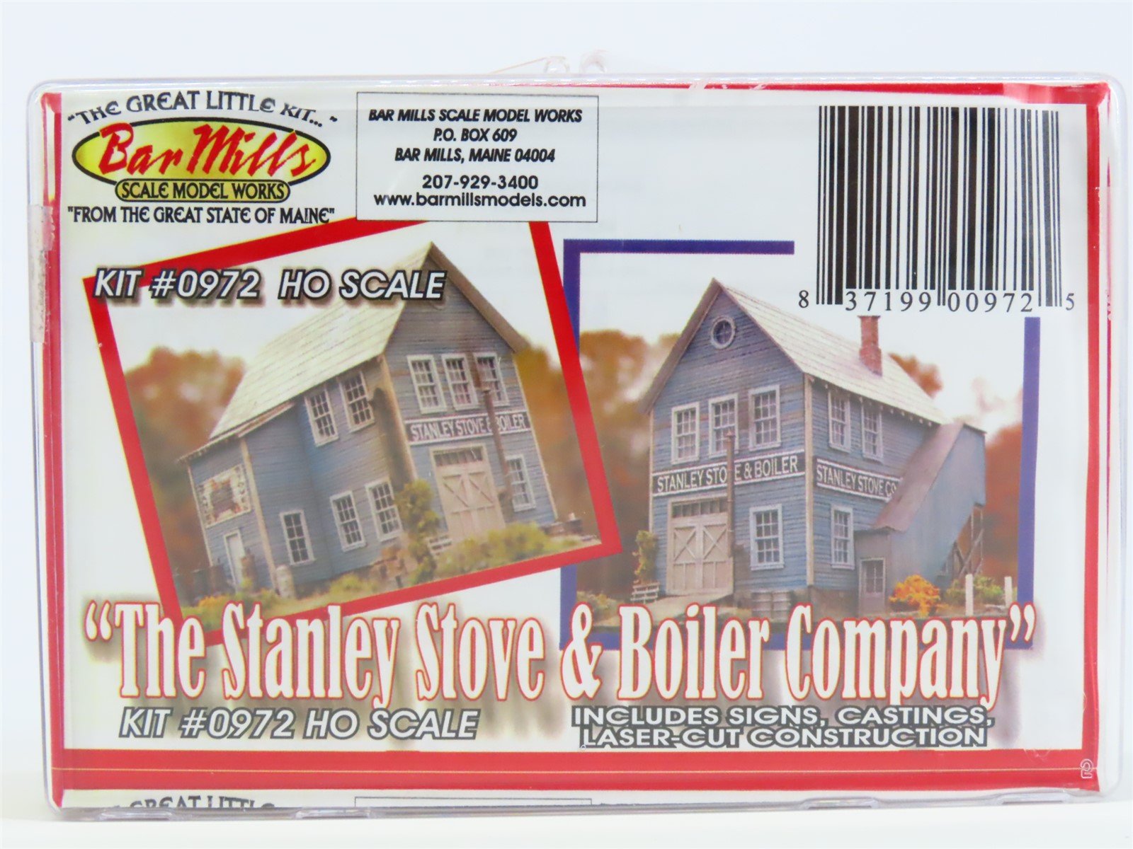 HO 1/87 Scale Bar Mills Kit #0972 "The Stanley Stove & Boiler Company"