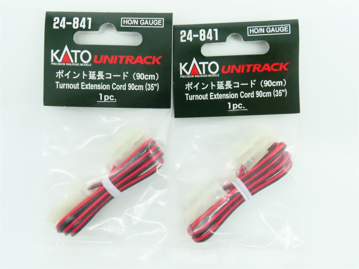 Lot of 7 HO / N KATO Unitrack 24-841 Turnout Extension Cord &amp; 24-815 UniJoiners