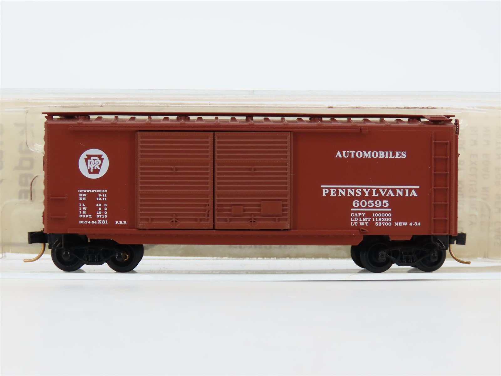 N Scale Baldwin Loco Works/Kadee BLW-38 PRR Pennsylvania 40' Boxcar #60595