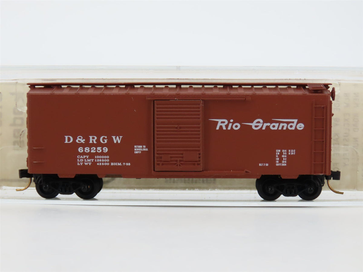 N Scale Baldwin Loco Works/Kadee BLW-33 DRGW Rio Grande 40&#39; Boxcar #68259