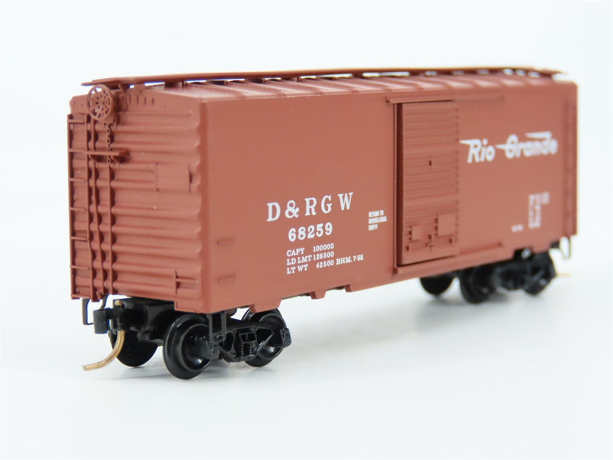 N Scale Baldwin Loco Works/Kadee BLW-33 DRGW Rio Grande 40&#39; Boxcar #68259