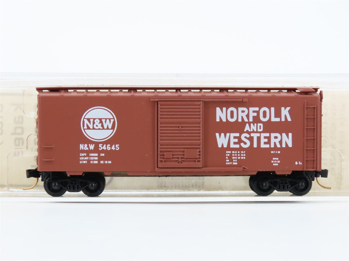 N Scale Baldwin Loco Works/Kadee BLW-23 N&amp;W Norfolk &amp; Western 40&#39; Boxcar #54645