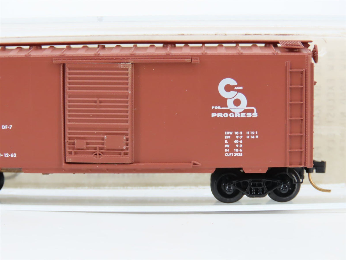 N Scale Baldwin Loco Works/Kadee BLW-34 C&amp;O Chesapeake &amp; Ohio 40&#39; Boxcar #19258