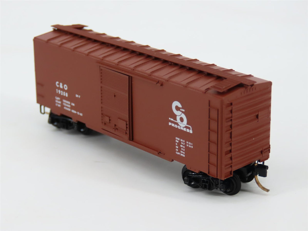 N Scale Baldwin Loco Works/Kadee BLW-34 C&amp;O Chesapeake &amp; Ohio 40&#39; Boxcar #19258