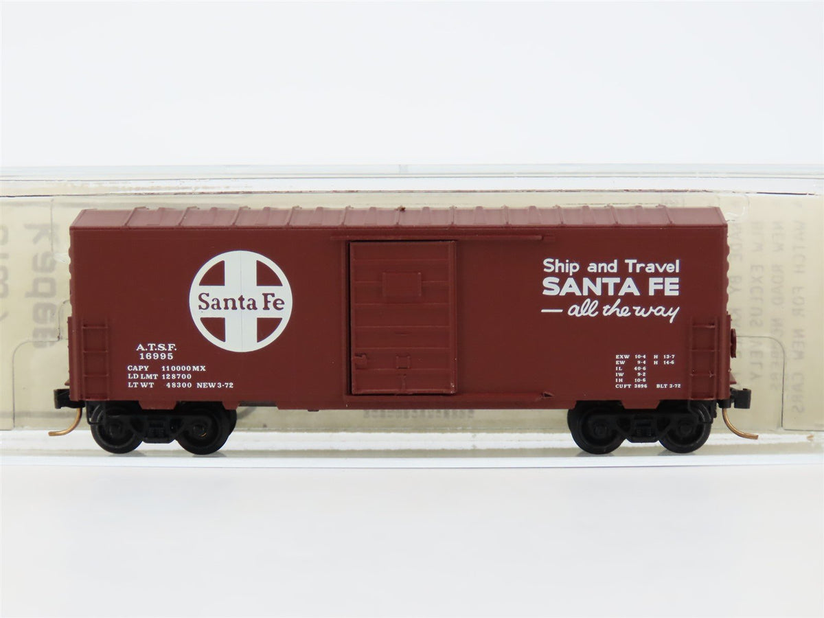 N Scale Brooklyn Locomotive Works/Kadee BLW-29 ATSF Santa Fe 40&#39; Boxcar #16995