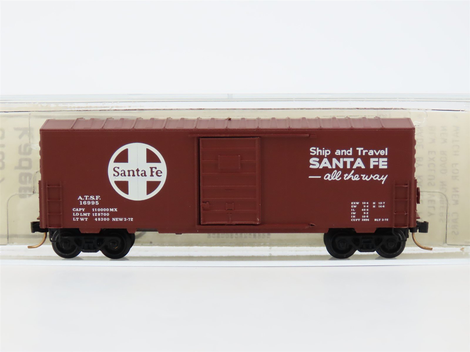 N Scale Brooklyn Locomotive Works/Kadee BLW-29 ATSF Santa Fe 40' Boxcar #16995