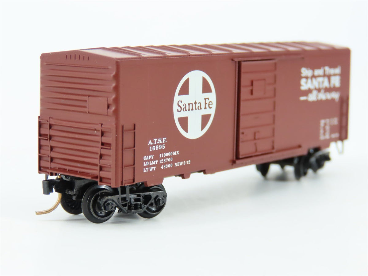 N Scale Brooklyn Locomotive Works/Kadee BLW-29 ATSF Santa Fe 40&#39; Boxcar #16995