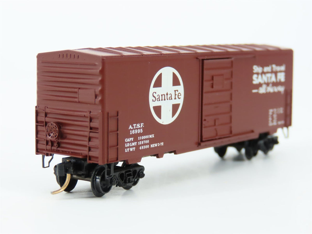 N Scale Brooklyn Locomotive Works/Kadee BLW-29 ATSF Santa Fe 40&#39; Boxcar #16995