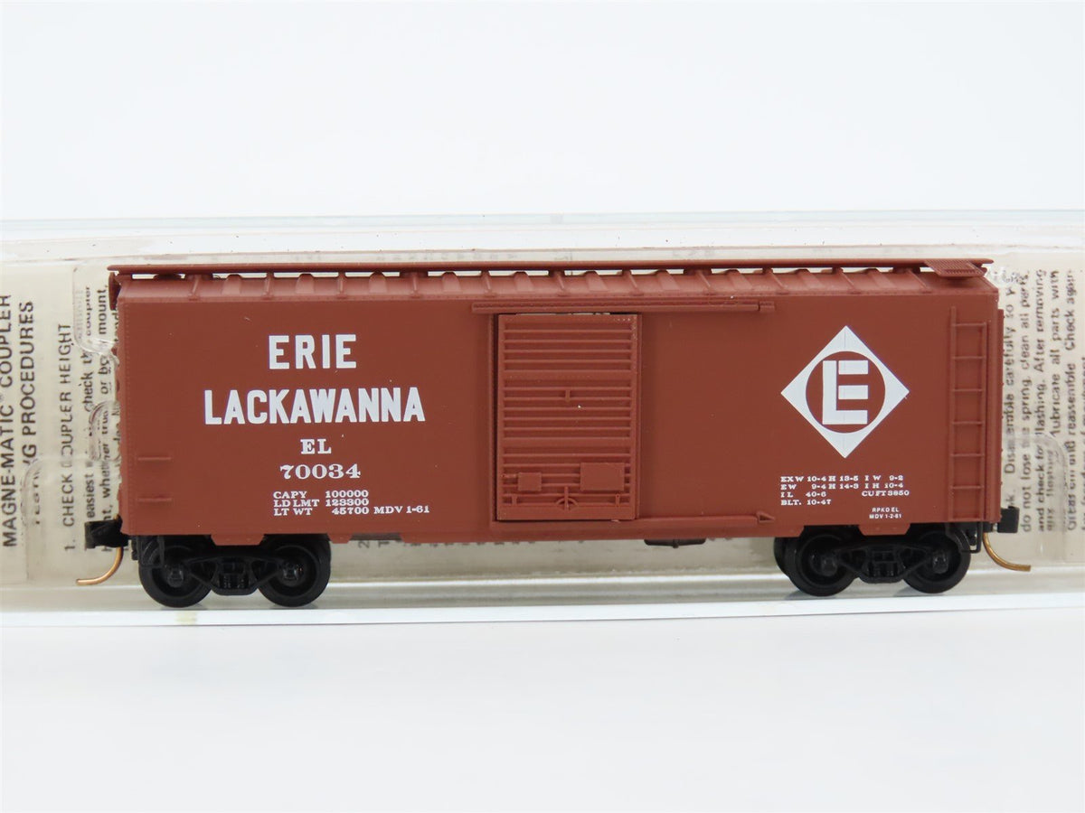 N Scale Micro-Trains/BLW/Kadee BLW-56 EL Erie Lackawanna 40&#39; Boxcar #70034