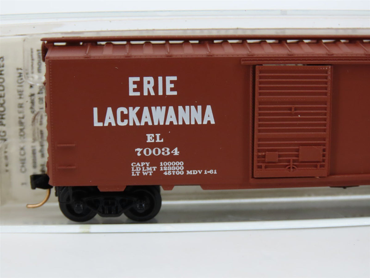 N Scale Micro-Trains/BLW/Kadee BLW-56 EL Erie Lackawanna 40&#39; Boxcar #70034