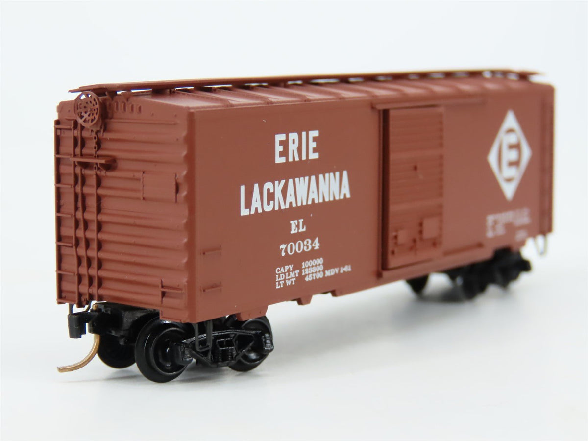 N Scale Micro-Trains/BLW/Kadee BLW-56 EL Erie Lackawanna 40&#39; Boxcar #70034