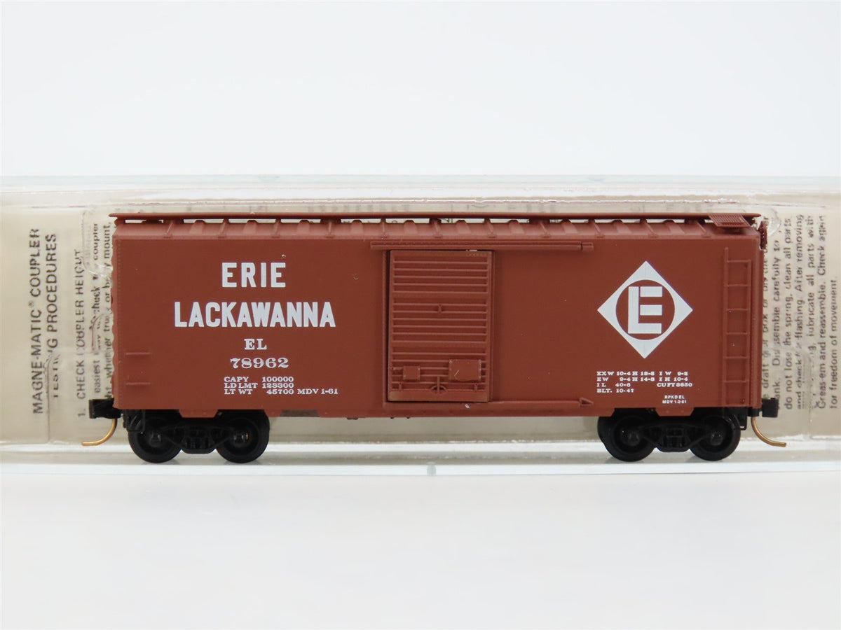 N Scale Micro-Trains/BLW/Kadee BLW-57 EL Erie Lackawanna 40&#39; Boxcar #78962