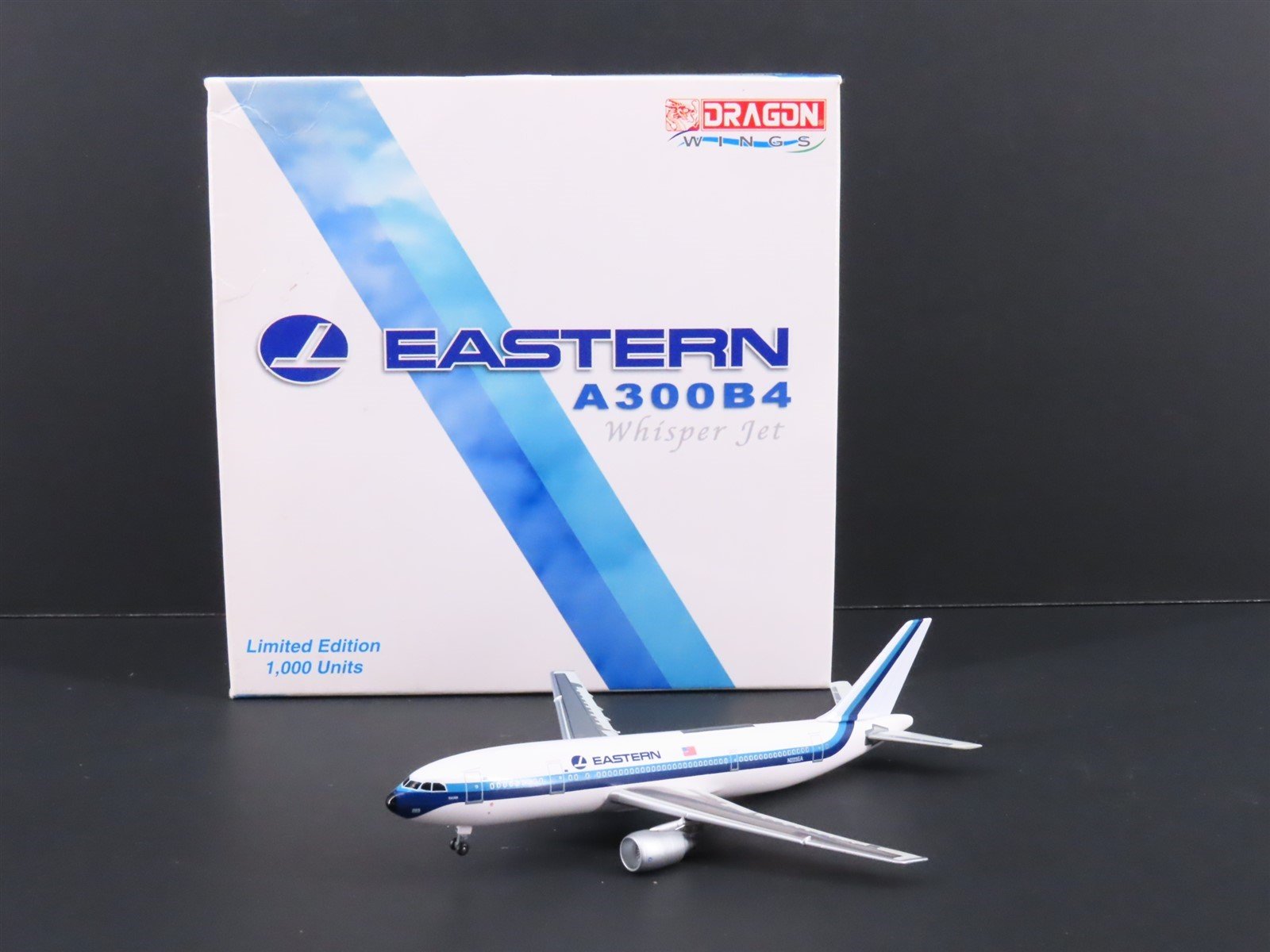 1:400 Scale Dragon Wings JX022 Eastern Whisper Jet A300B4 Aircraft N223EA