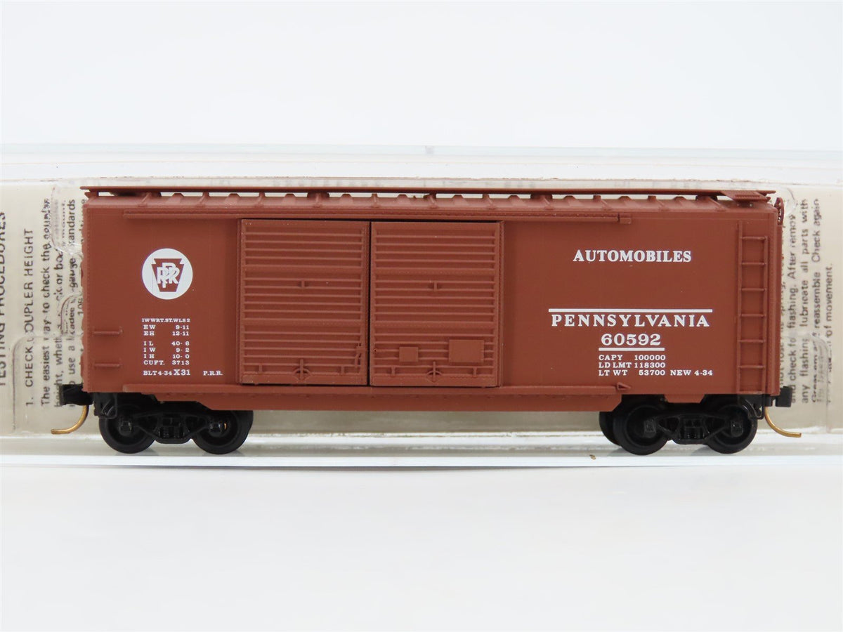 N Scale Micro-Trains/BLW/Kadee BLW-62 PRR Pennsylvania 40&#39; Boxcar #60592