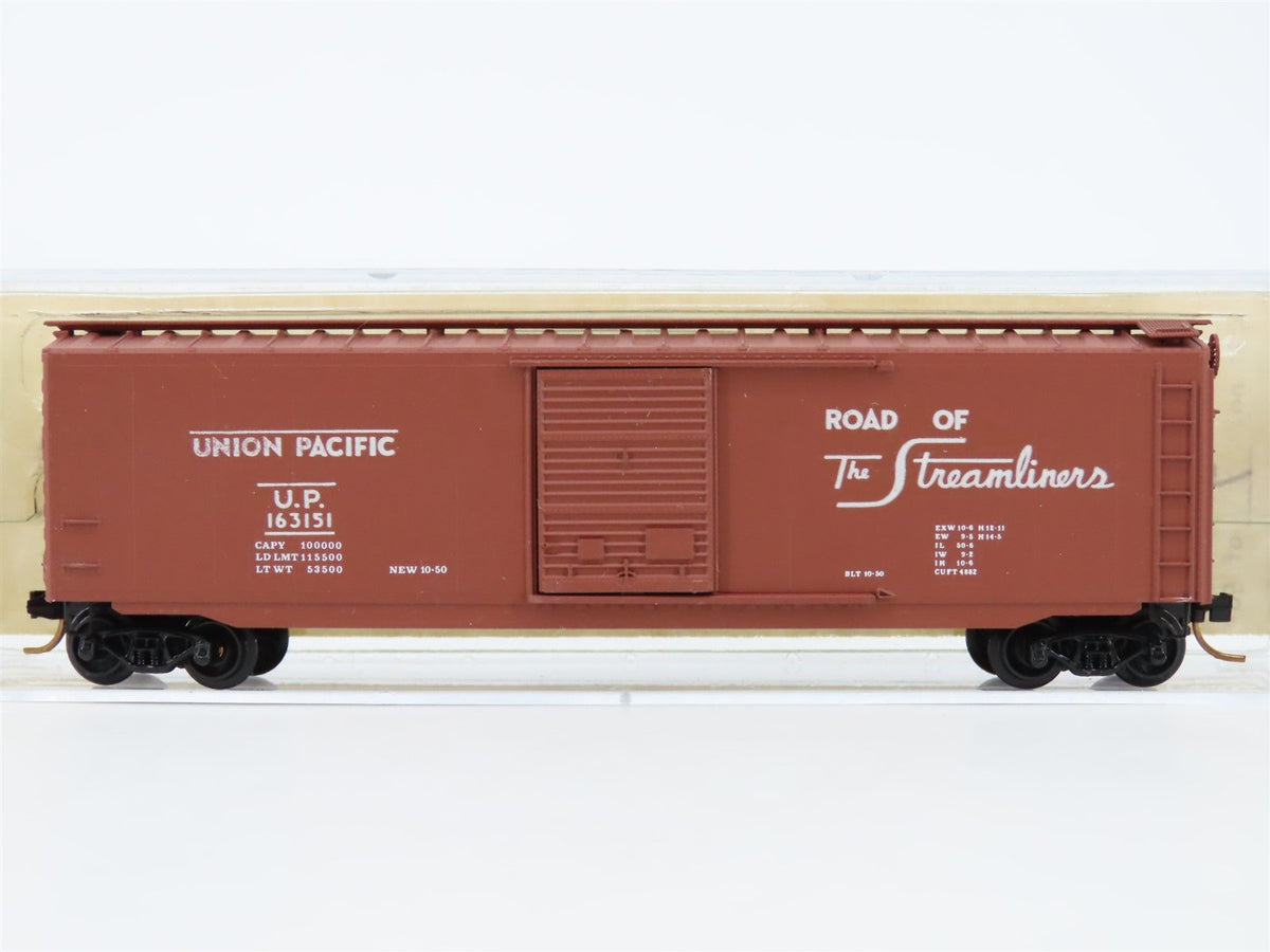 N Brooklyn Locomotive Works/Kadee BLW-08 UP Streamliners 50&#39; Boxcar #163151