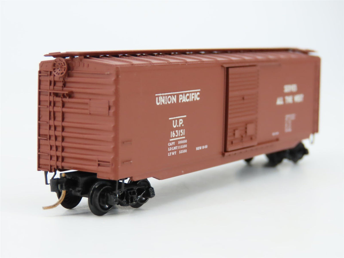 N Brooklyn Locomotive Works/Kadee BLW-08 UP Streamliners 50&#39; Boxcar #163151