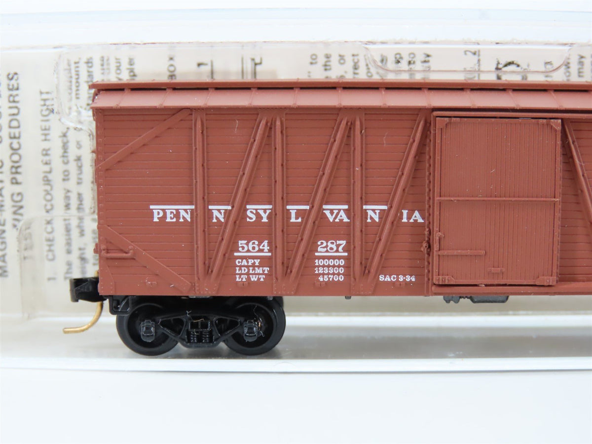 N Scale BLW/MTL/Kadee BLW-60 PRR Pennsylvania Woodside Boxcar #564287