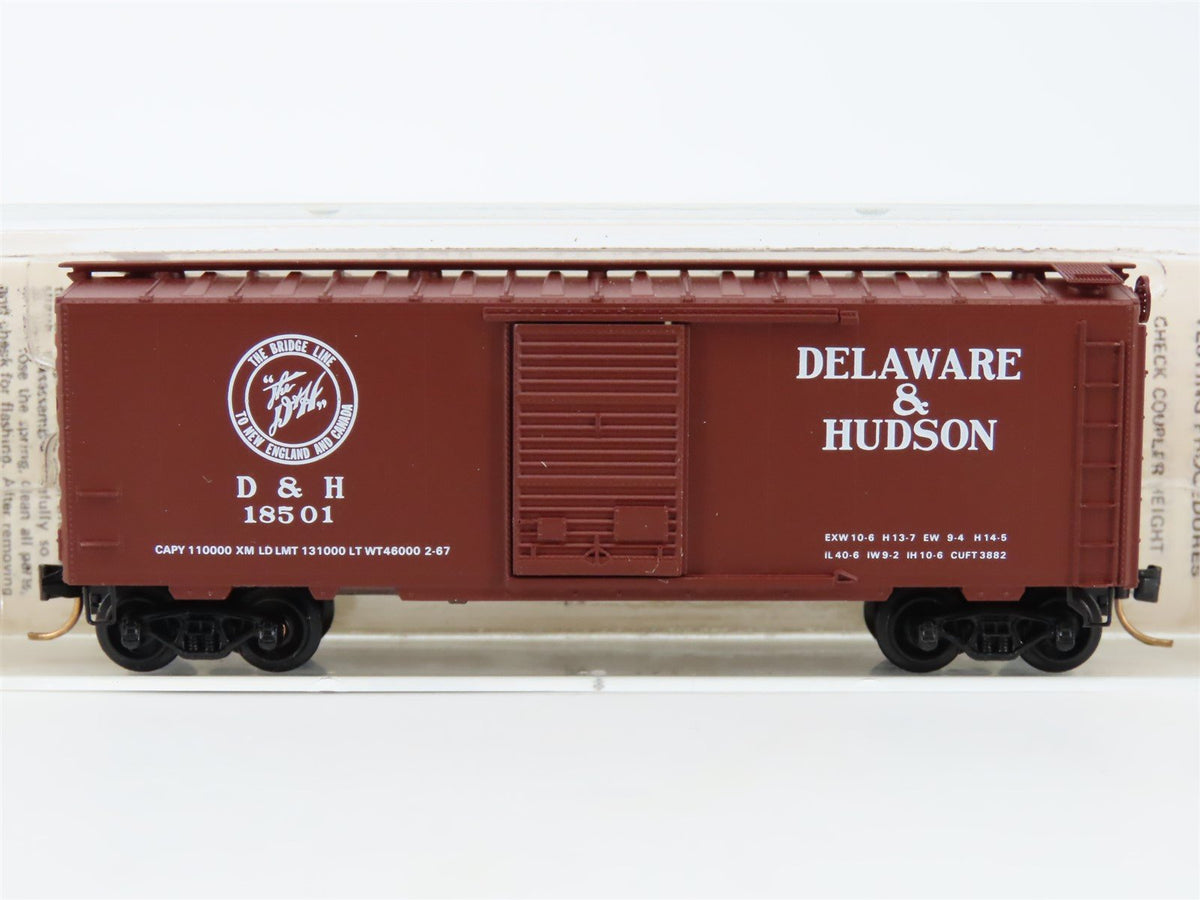 N Scale Micro-Trains/Kadee D&amp;H Delaware &amp; Hudson 40&#39; Boxcar #18501