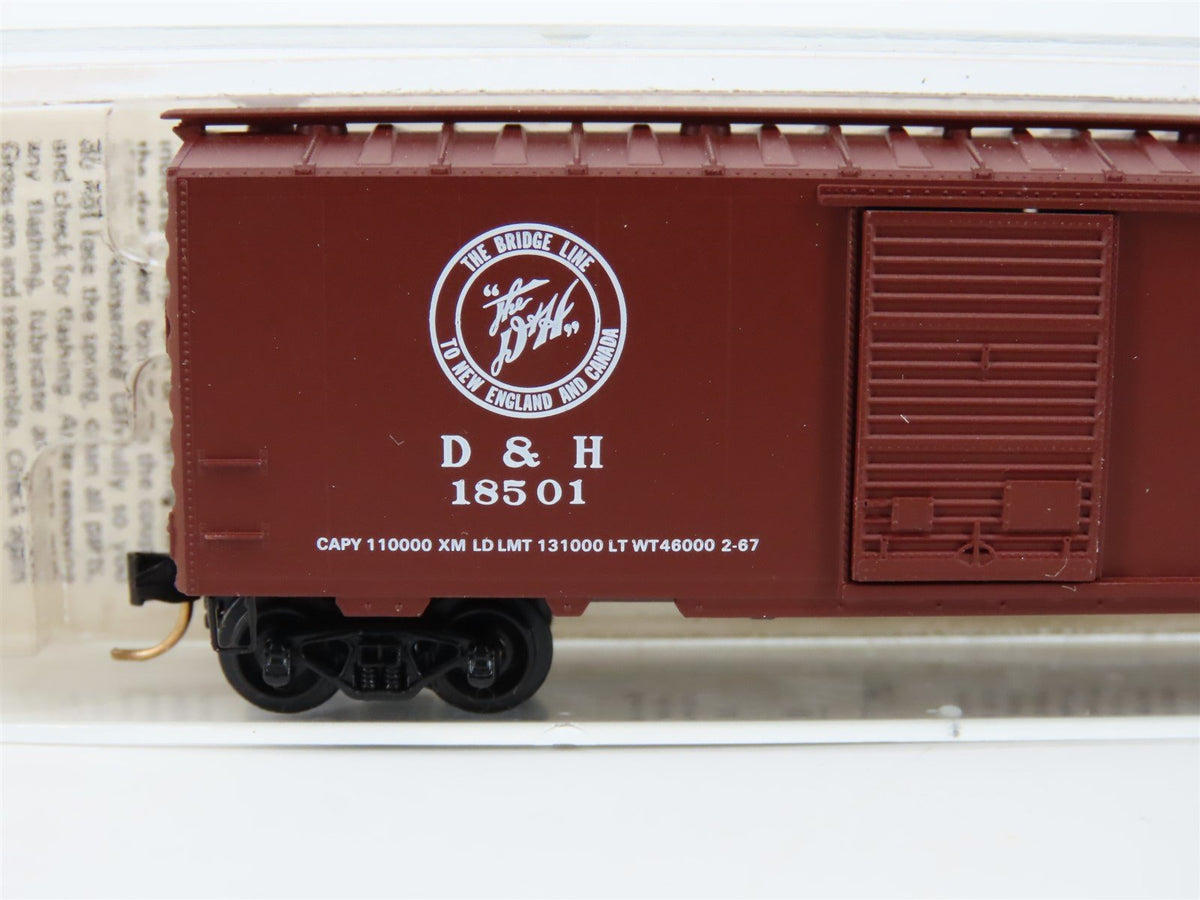 N Scale Micro-Trains/Kadee D&amp;H Delaware &amp; Hudson 40&#39; Boxcar #18501