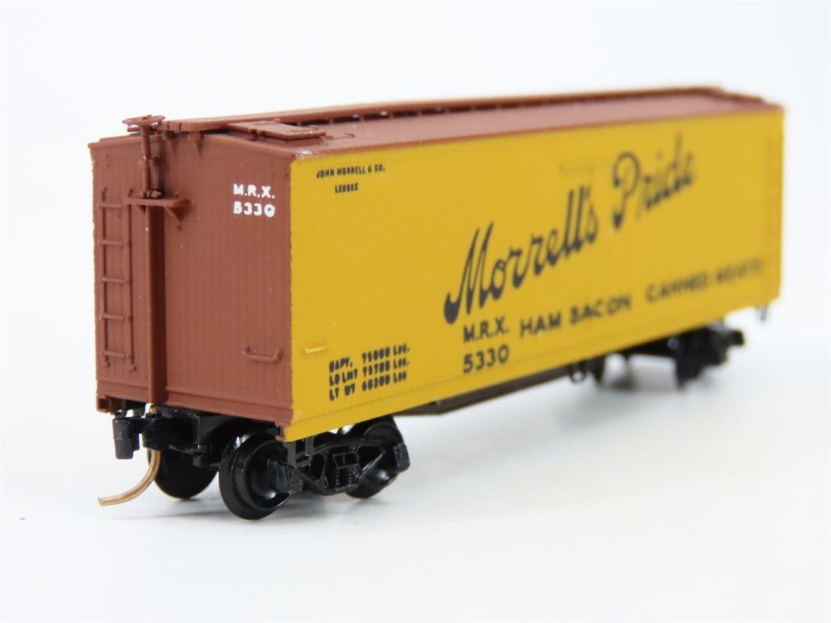 N Scale J &#39;n J Custom 86-04A MRX Morrells Pride Reefer Car #5330