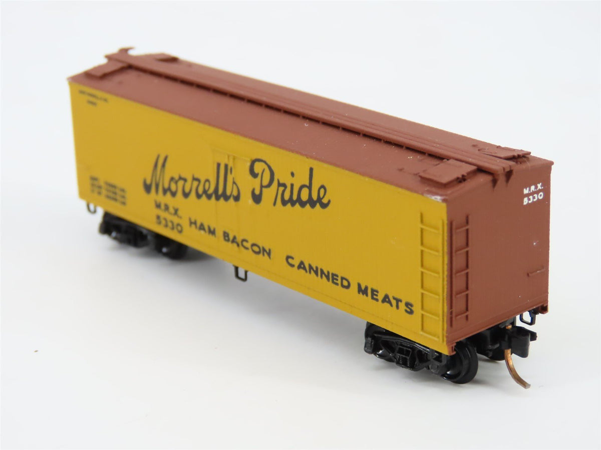 N Scale J &#39;n J Custom 86-04A MRX Morrells Pride Reefer Car #5330