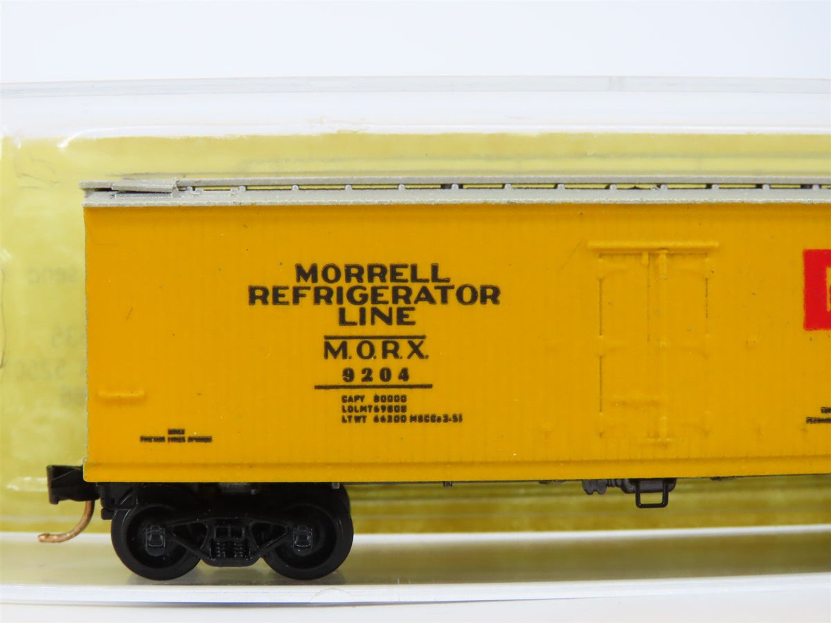 N Scale J &#39;n J Custom 86-04B MORX Morrell Refrigerator Line Reefer Car #9204