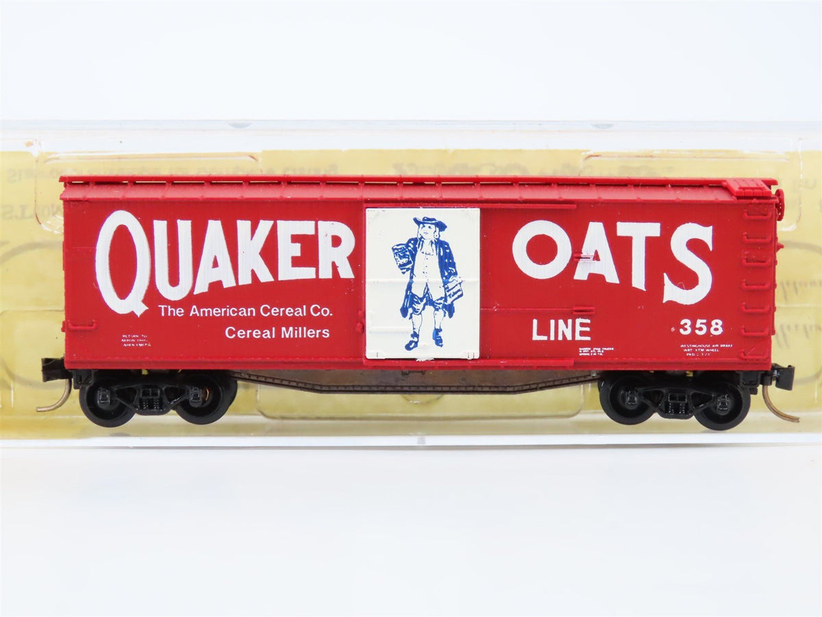 N Scale Aksarben 5003/3 Custom Quaker Oats Woodside Reefer Car #358