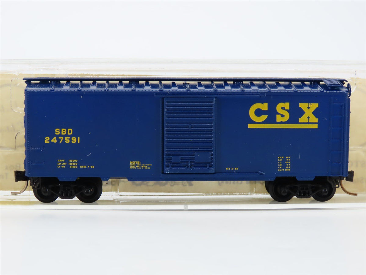 N Scale Aksarben 5004 Custom SBD/CSX Railway 40&#39; Boxcar #247591