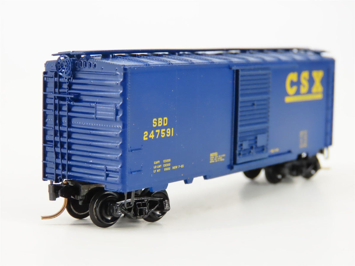 N Scale Aksarben 5004 Custom SBD/CSX Railway 40&#39; Boxcar #247591