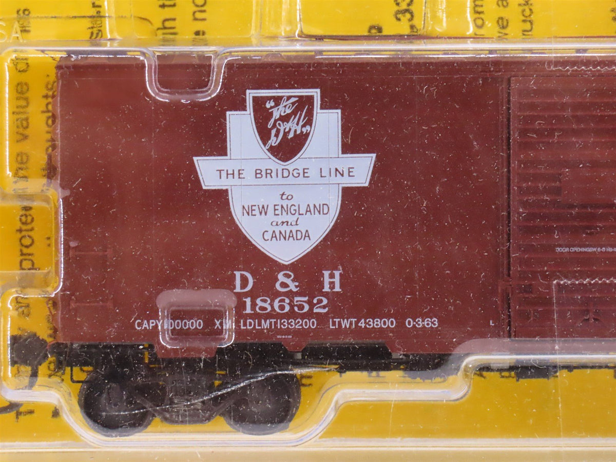 HO Kadee 4051 D&amp;H Delaware &amp; Hudson 40&#39; Single Door Box Car #18652 - Sealed