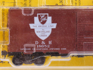 HO Kadee 4051 D&H Delaware & Hudson 40' Single Door Box Car #18652 - Sealed