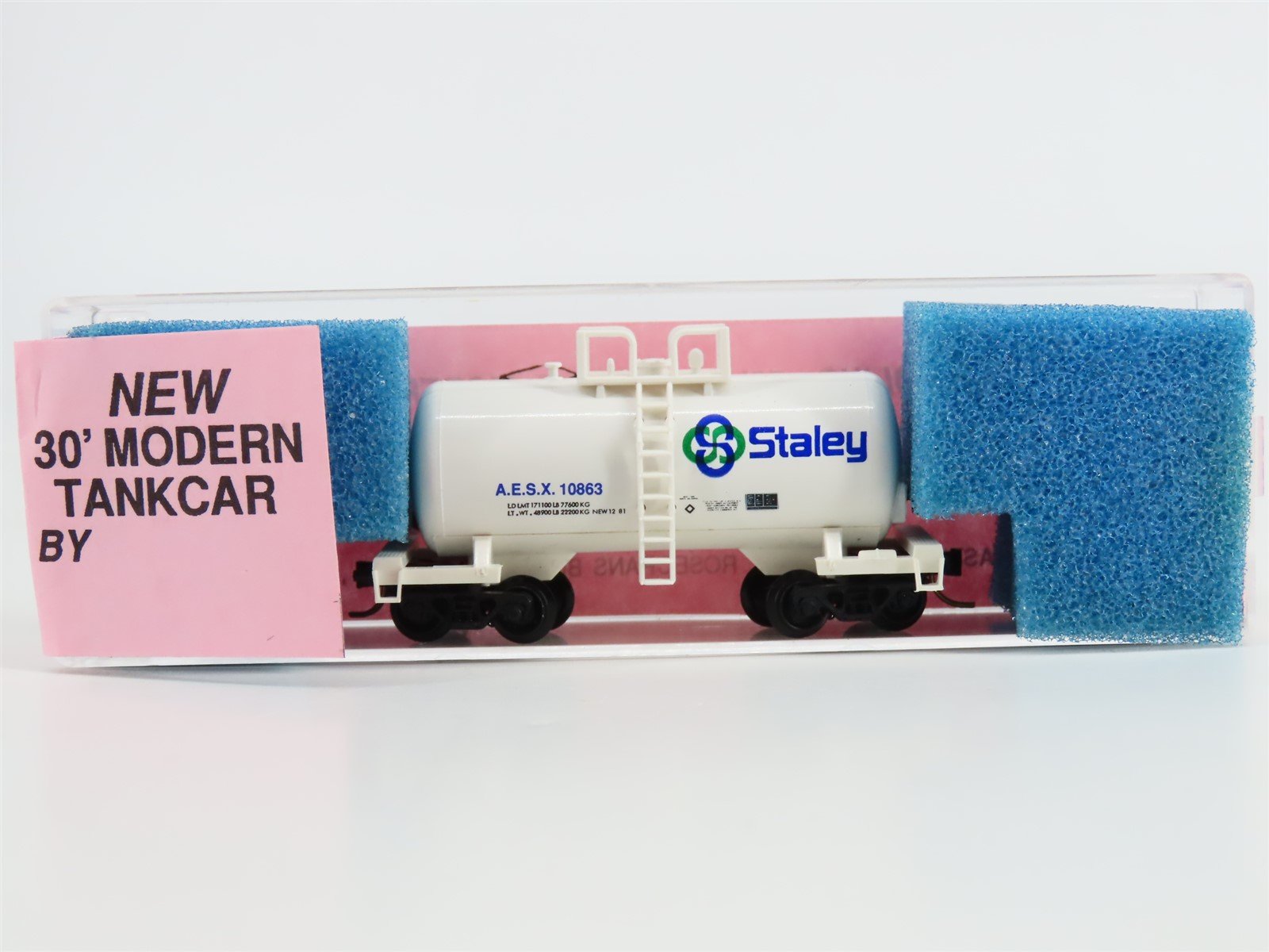N Scale Roundhouse 8464 AESX Staley 30' Modern Tankcar #10863