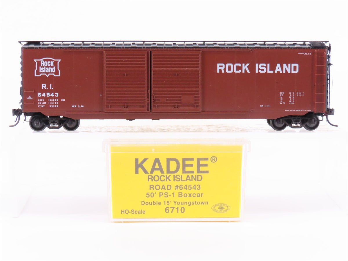 HO Scale Kadee 6710 RI Rock Island Railroad 50&#39; Double Door Box Car #64543