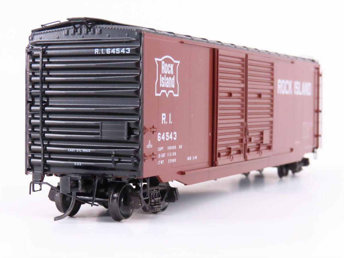 HO Scale Kadee 6710 RI Rock Island Railroad 50&#39; Double Door Box Car #64543