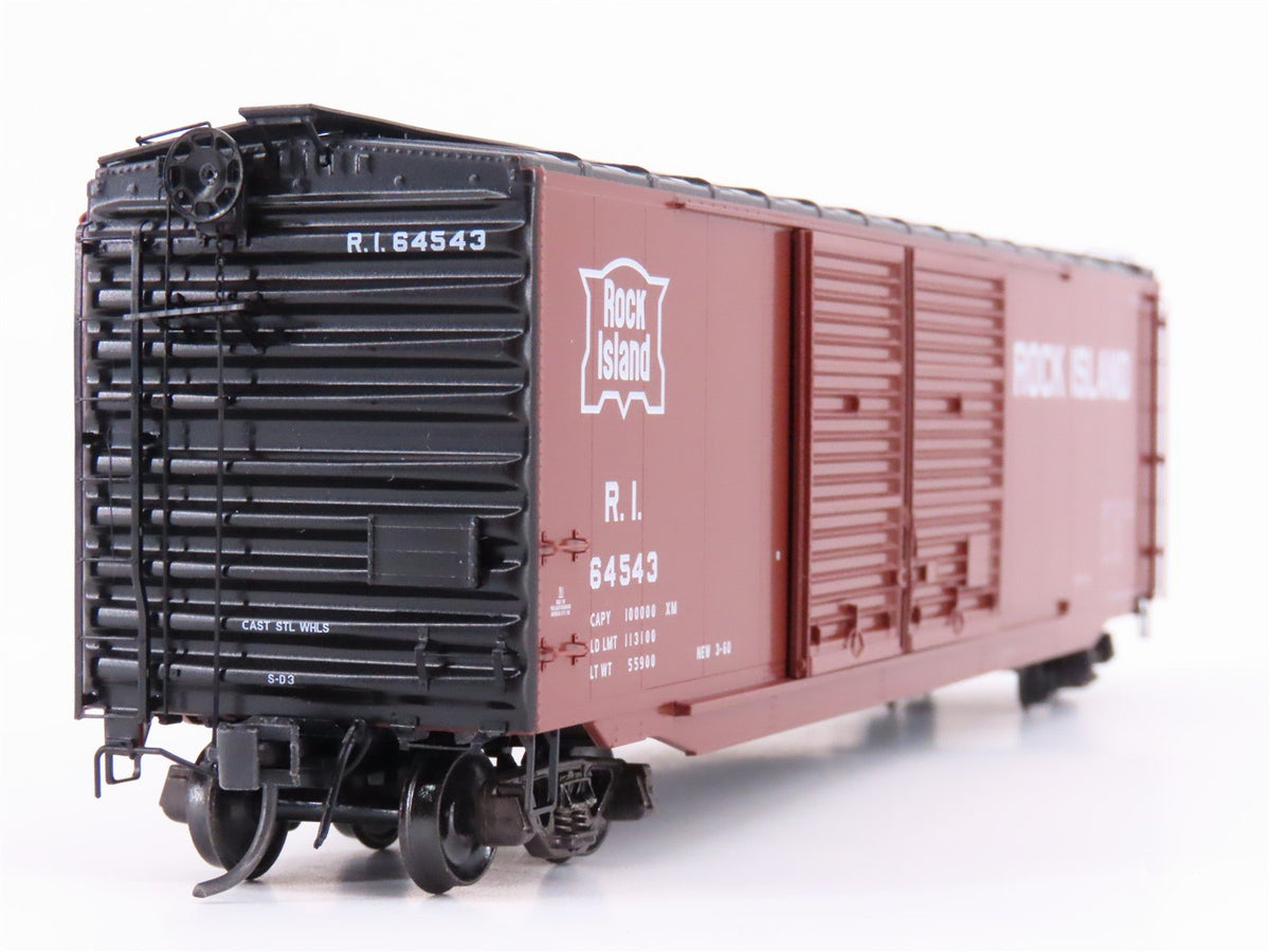 HO Scale Kadee 6710 RI Rock Island Railroad 50&#39; Double Door Box Car #64543