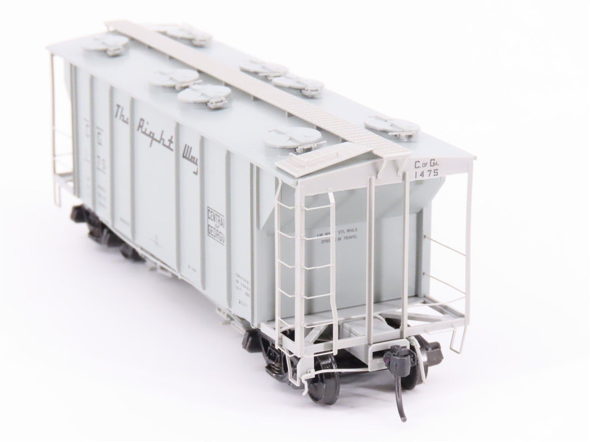 HO Scale Kadee 8313 CG Central of Georgia Railroad 2-Bay Covered Hopper #1475