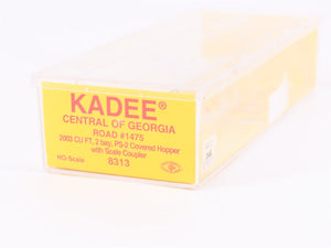 HO Scale Kadee 8313 CG Central of Georgia Railroad 2-Bay Covered Hopper #1475