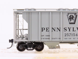 HO Scale Kadee 8311 PRR Pennsylvania Railroad 2-Bay Covered Hopper #257154