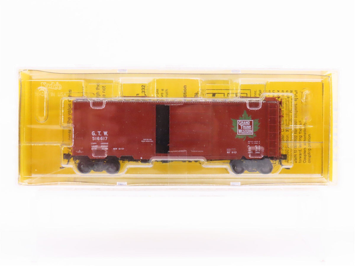 HO Kadee 5236 GTW Grand Trunk Western 40&#39; Single Door Box Car #516617 - Sealed