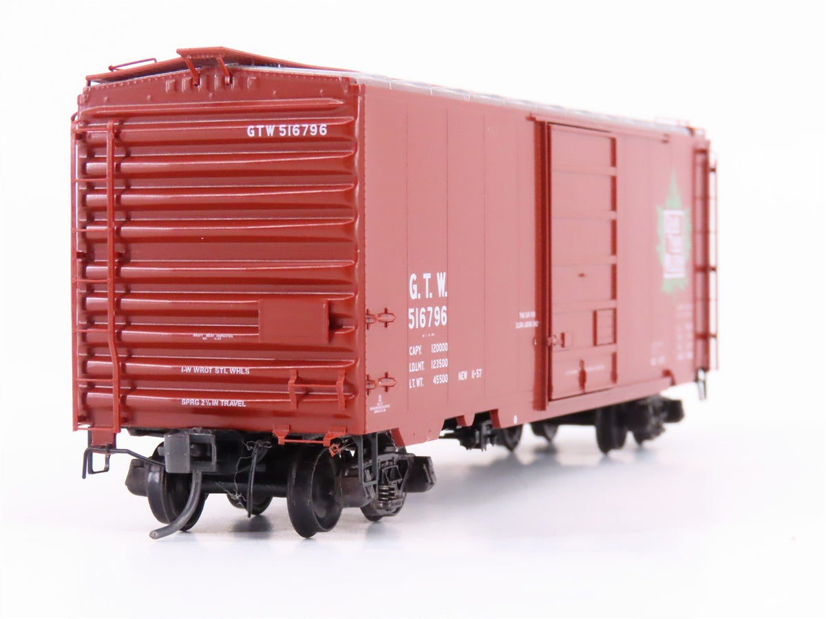 HO Scale Kadee 5231 GTW Grand Trunk Western 40&#39; Single Door Box Car #516796