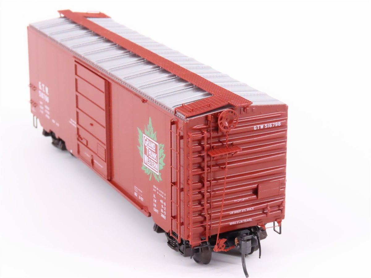 HO Scale Kadee 5231 GTW Grand Trunk Western 40&#39; Single Door Box Car #516796