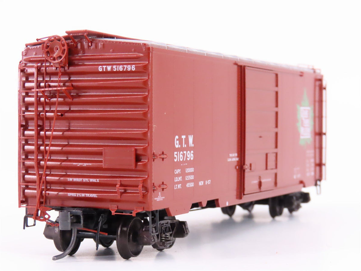 HO Scale Kadee 5231 GTW Grand Trunk Western 40&#39; Single Door Box Car #516796