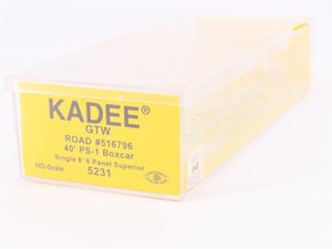 HO Scale Kadee 5231 GTW Grand Trunk Western 40' Single Door Box Car #516796