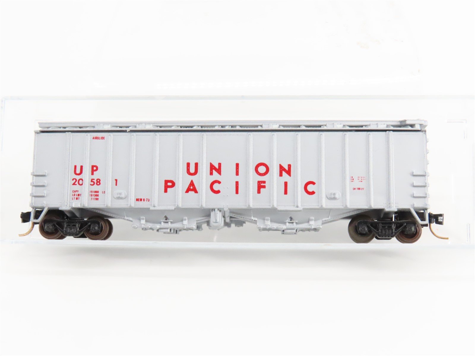 N Scale Delaware Valley UP Union Pacific Airslide 2-Bay Hopper Car #2058