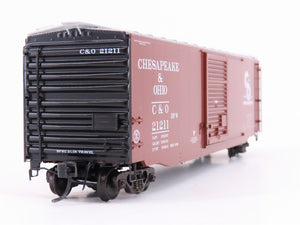 HO Scale Kadee 6008 C&O Chesapeake & Ohio 50' Single Door Box Car #21211